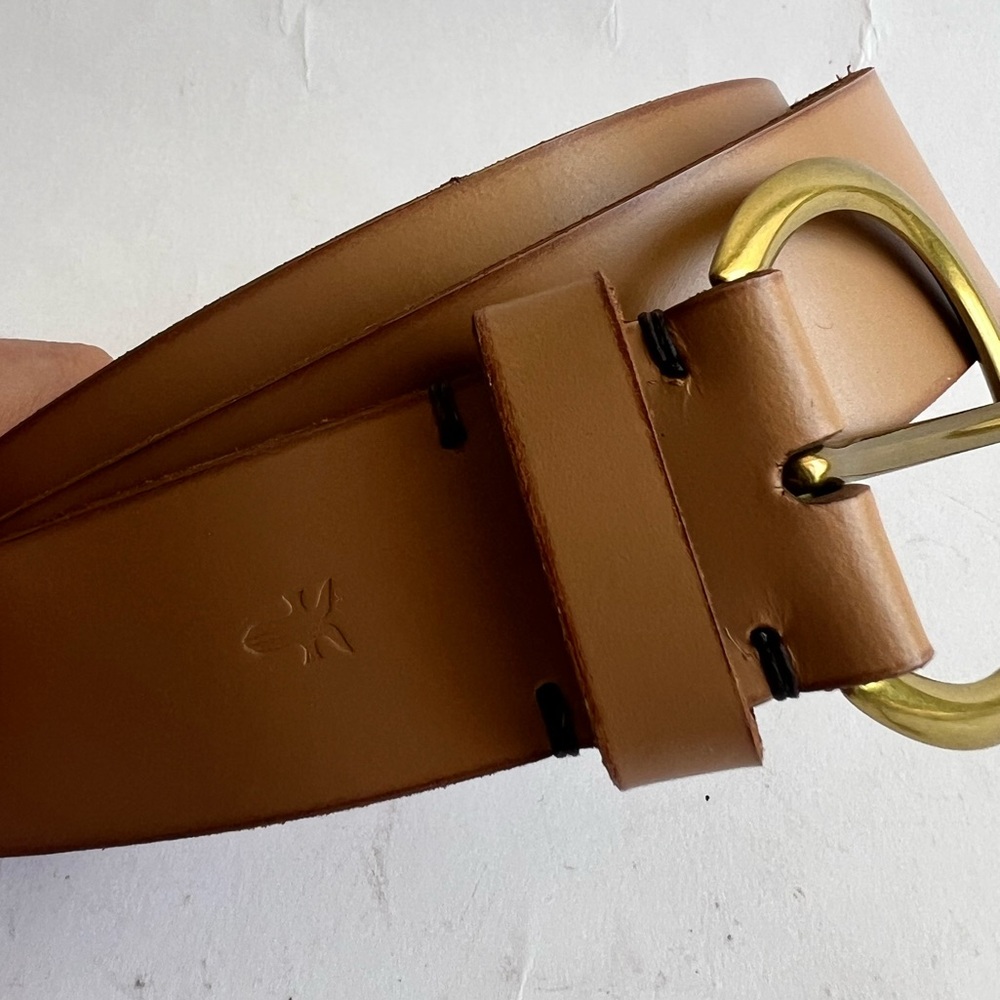 Frye Dark Brown Leather Belt Strap